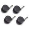 40mm Black Twin Castors each (Front)