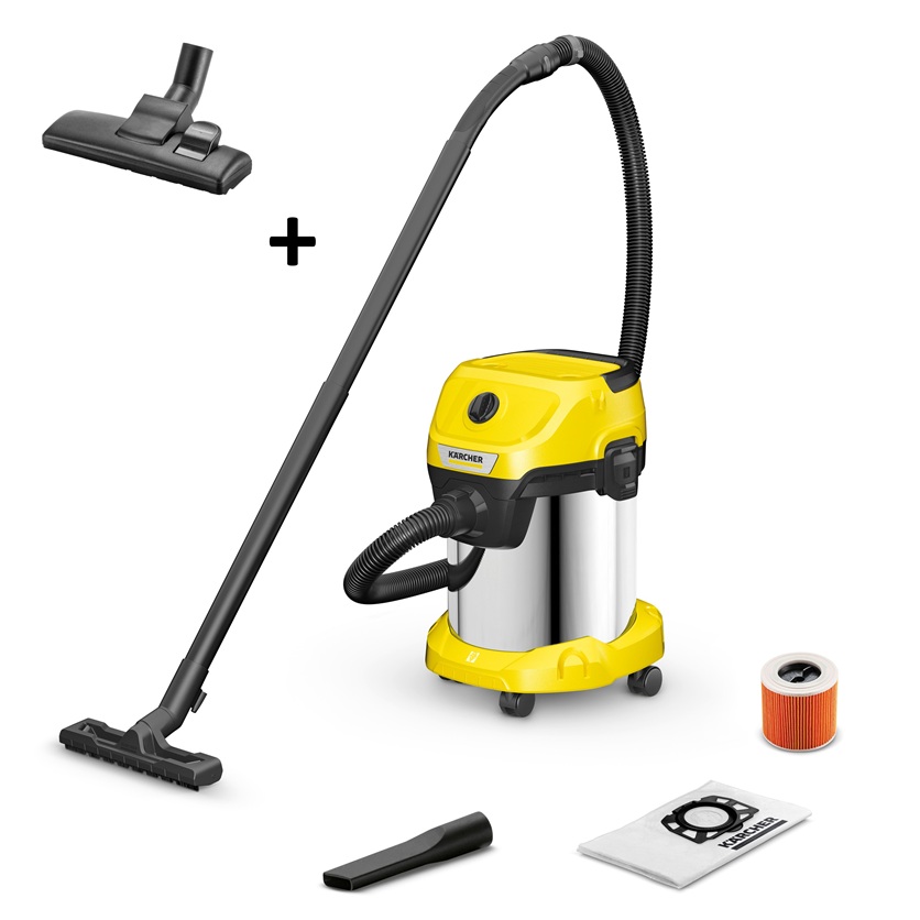 Karcher WD 3 S Wet and Dry Vacuum & Floor Nozzle Karcher WD 3 S Wet and Dry Vacuum & Floor Nozzle