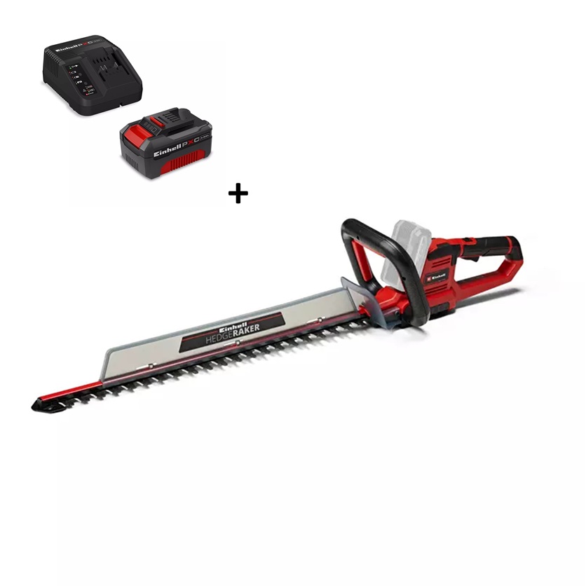 Einhell GE-CH 18/60 Li-Solo Hedge Trimmer & 4 Ah & Charger Einhell GE-CH 18/60 Li-Solo Hedge Trimmer & 4 Ah & Charger